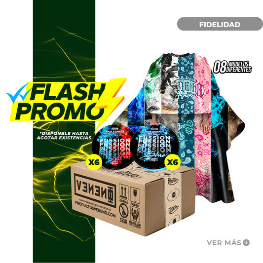 12 Piezas Fussion Pomade (6 Blue + 6 Clásicas) + Capa Profesional Diseño A Elegir