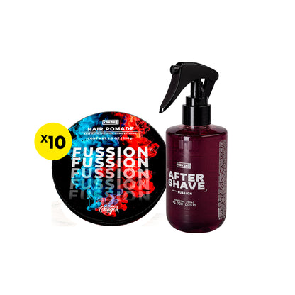 10 Fussion Pomade Clásica + After Shave 250ml