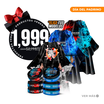 Kit 3 Peinadores + 3 Blue + 3 Clásica