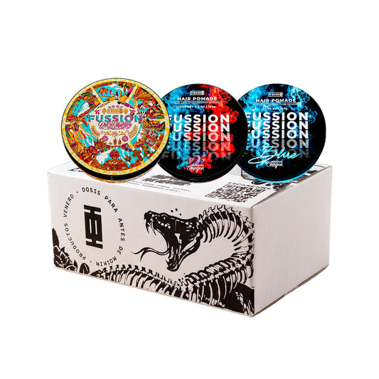 Fussion Pomade para armar tu docena con Clásica, Blue y edición Día de Muertos, imagen 2