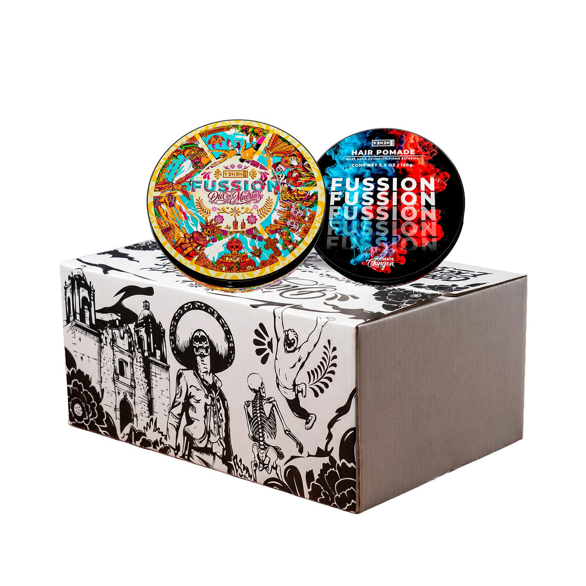 Fussion Pomade para armar tu docena con Clásica, Blue y edición Día de Muertos, imagen 3