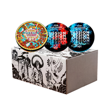 Fussion Pomade para armar tu docena con Clásica, Blue y edición Día de Muertos, imagen 5